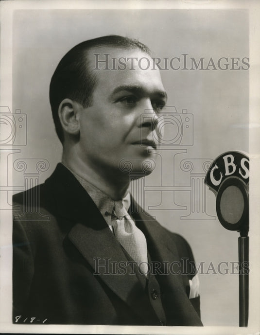 1934 Press Photo Deane Moore Composer Singer New Columbia Broadcast Star