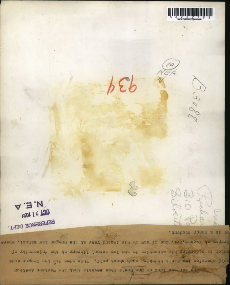 1931 Press Photo Don Roe golf champion at University of Oregon law school