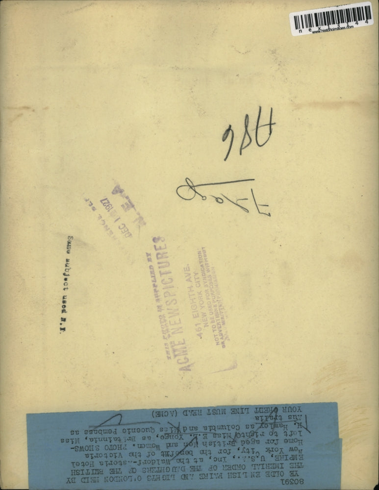 1927 Press Photo E L Yonge H Hawley Q Pembass at Olde English Faire in New York