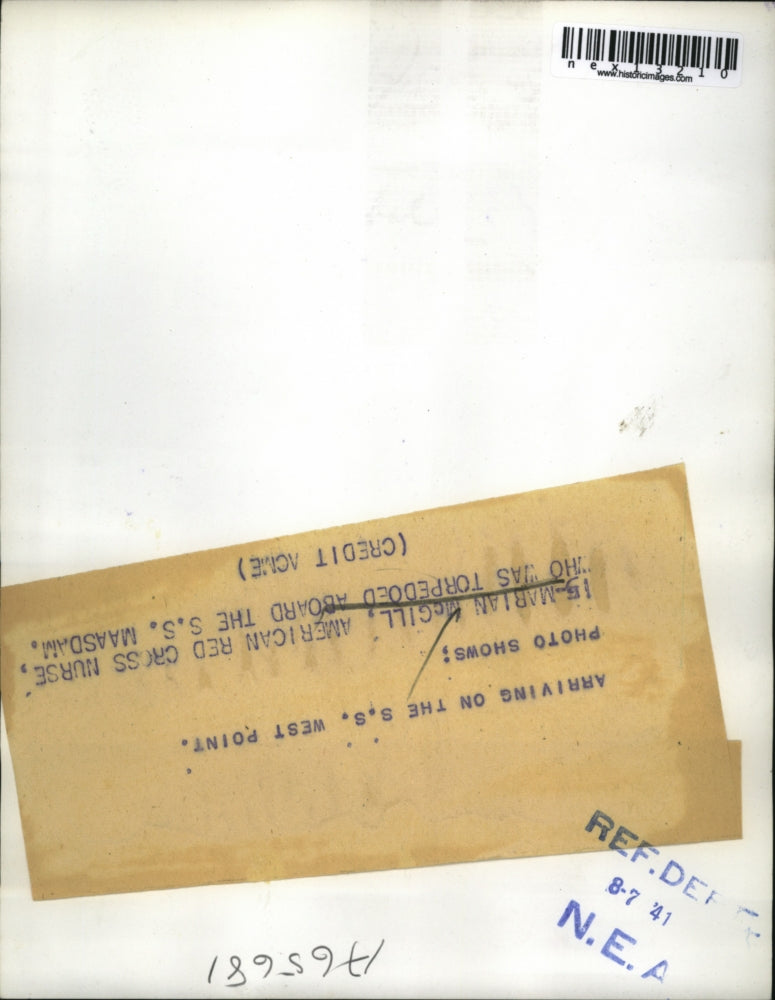 1941 Press Photo Marian McGill, American Red Cross Nurse