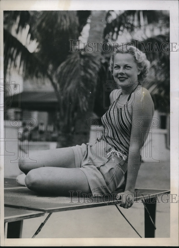 1934 Press Photo Dolly Brewer - nex13254