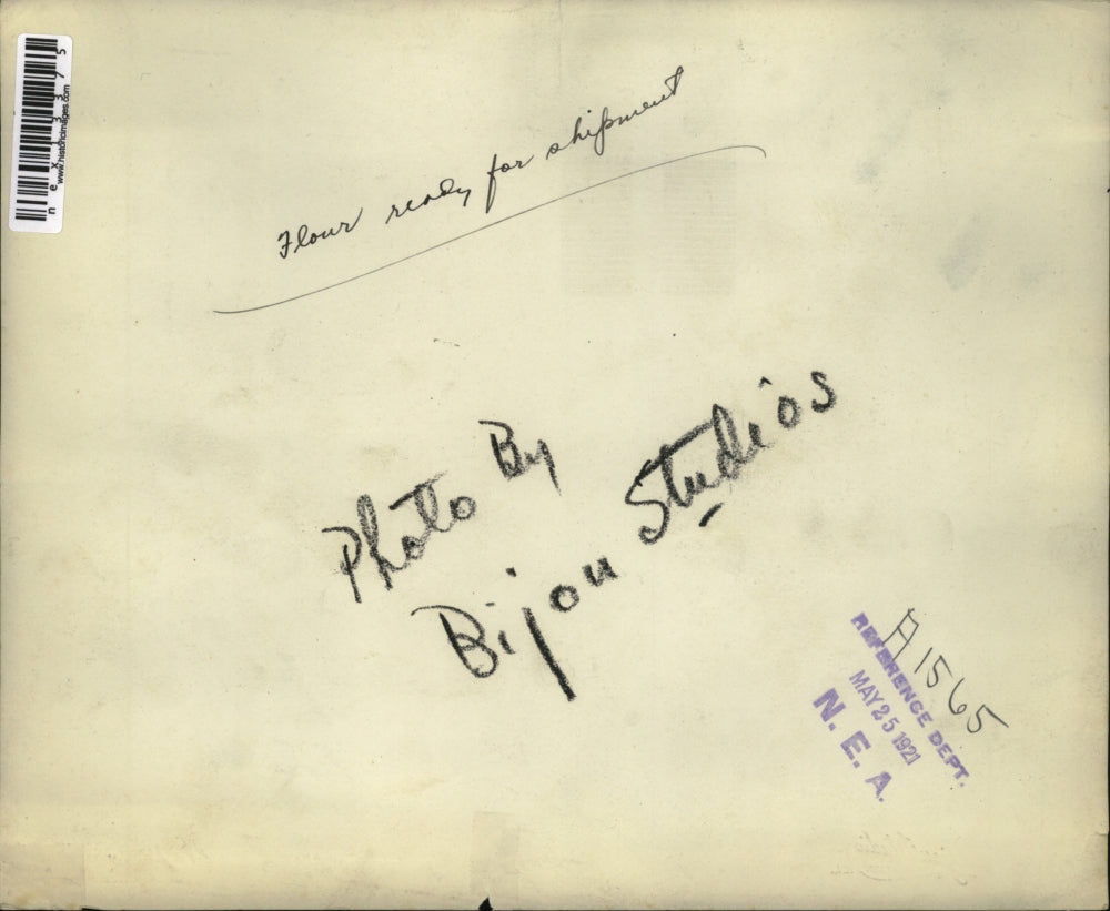 1921 Press Photo Sacks of Flour Ready for Shipment