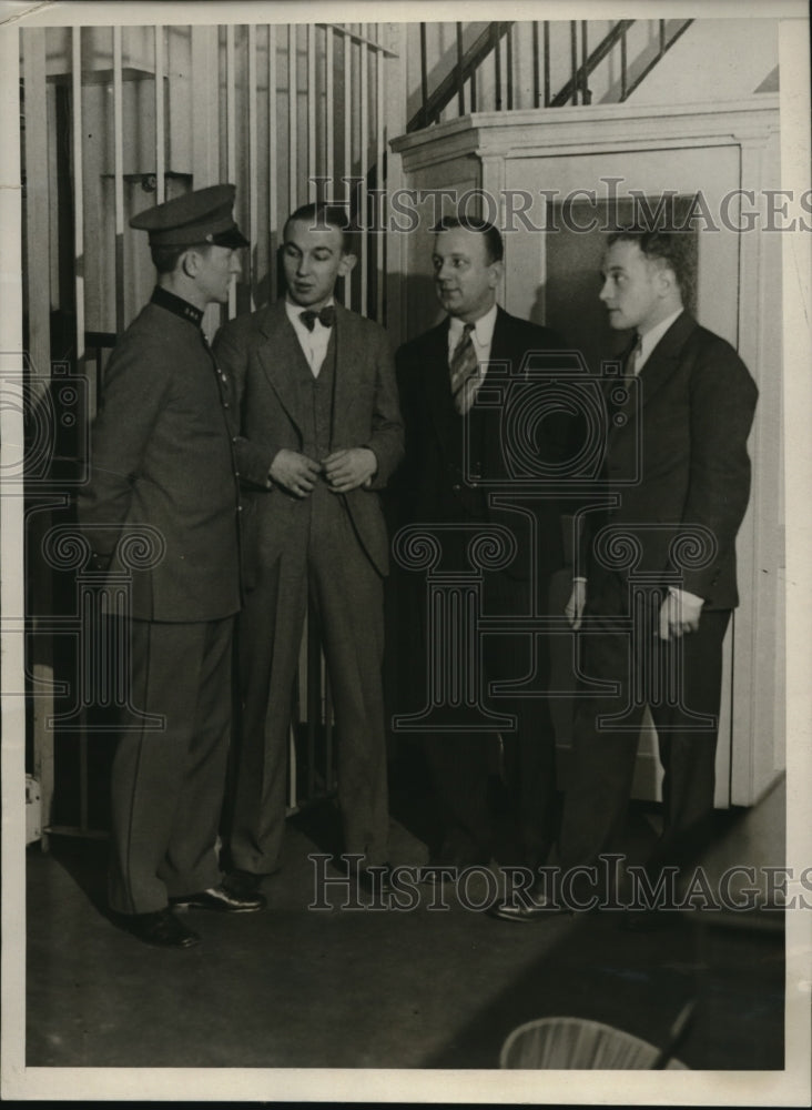 1930 Press Photo William Mesimer, Marvin Ayres, Andrew Stuke, Jr., W. Kruger