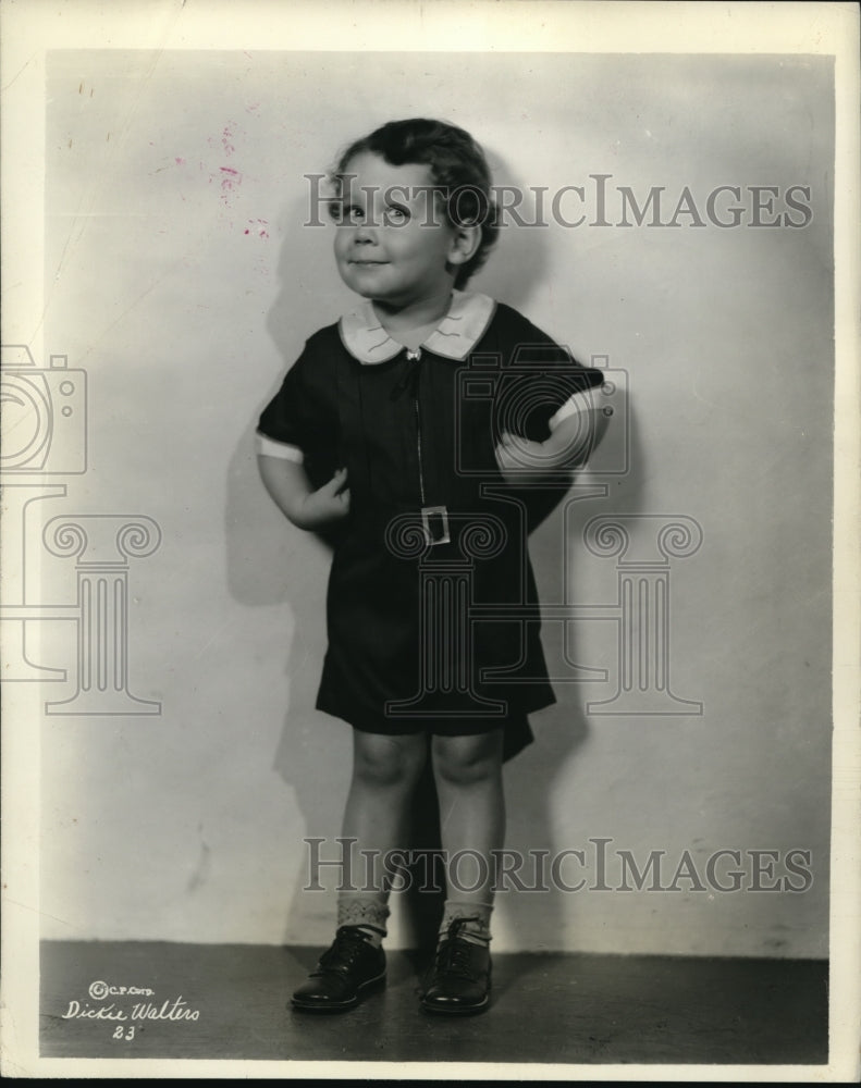 1935 Press Photo Dickie Walters in Columbia's "Carnival"