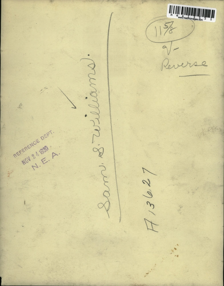 1930 Press Photo Sam S. Williams