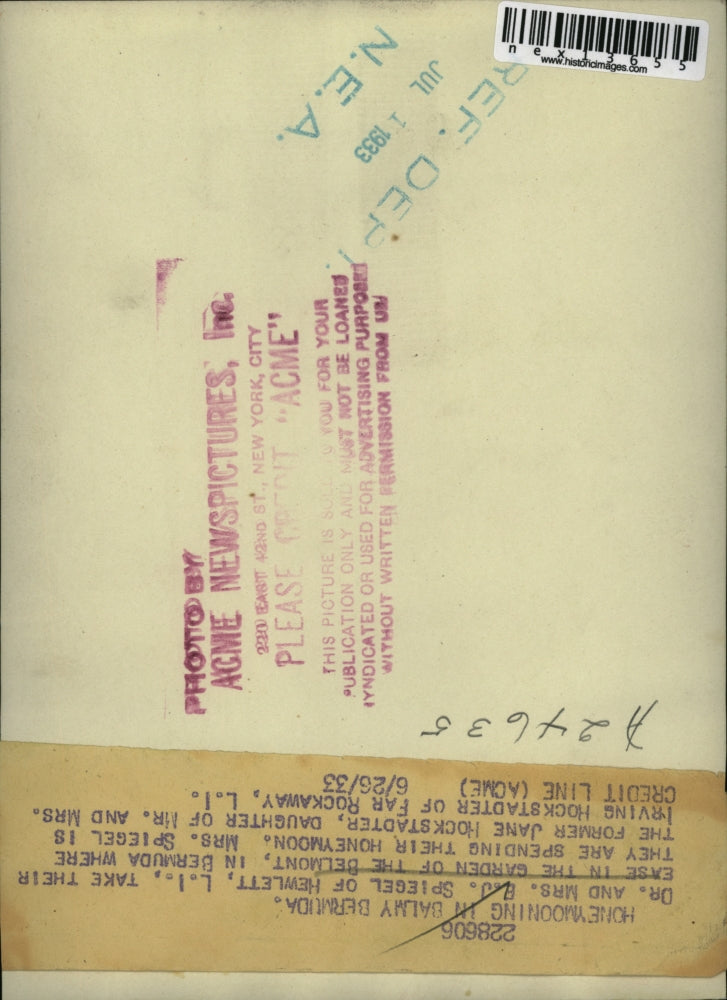 1933 Press Photo Dr. and Mrs. E. J. Spiegel of Hewlett, L. I.