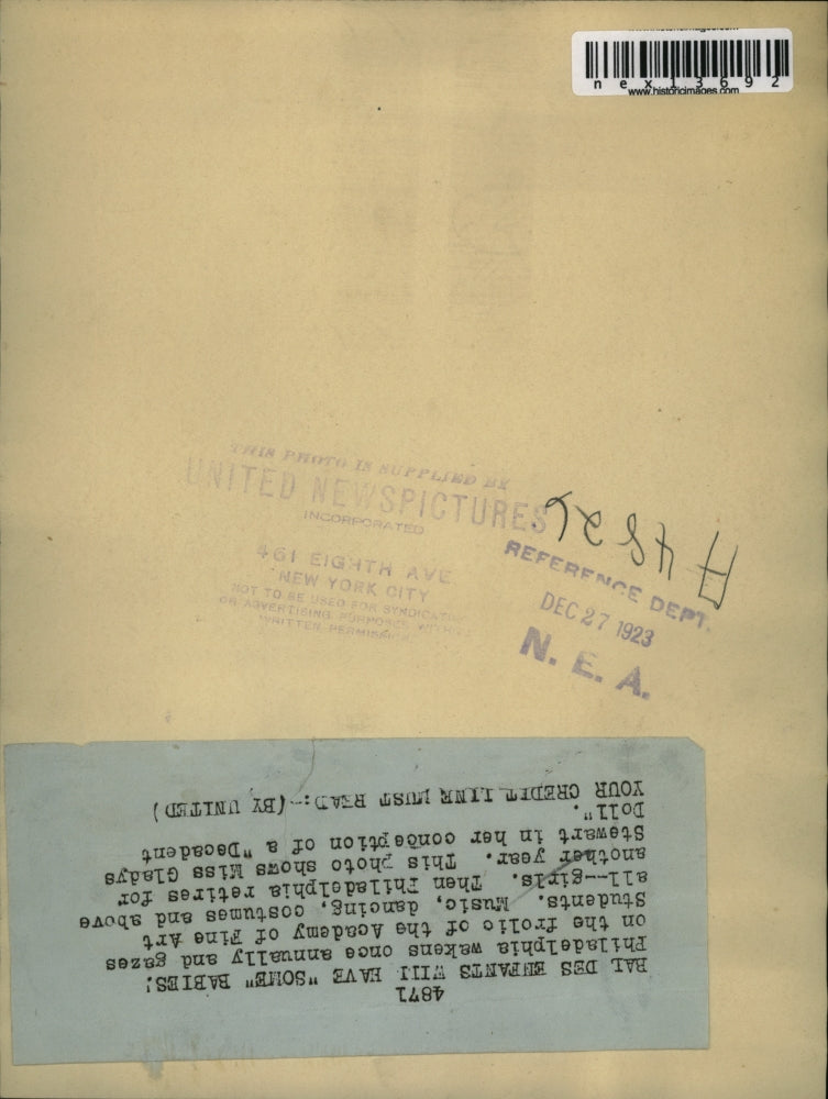 1923 Press Photo Gladys Stewart in her conception of a "Decadent Doll"