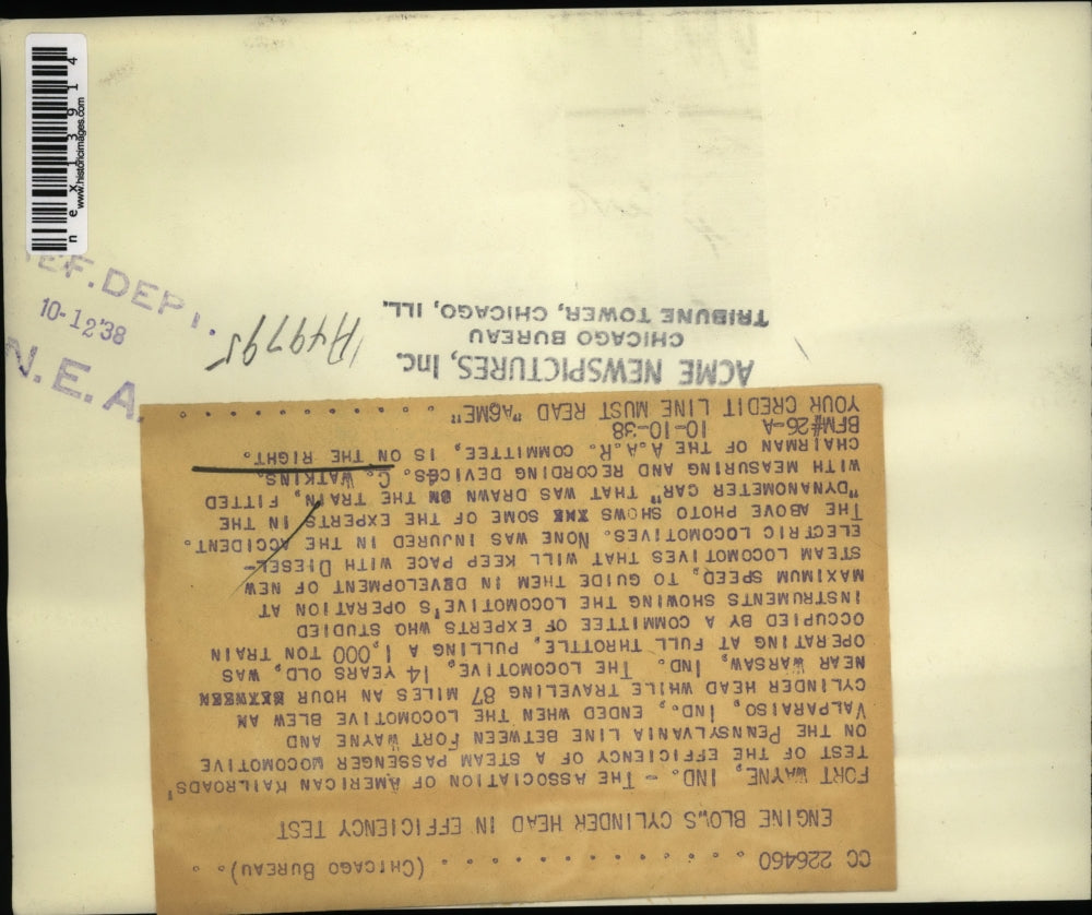 1938 Press Photo C, Watkins, Chairman of the A.A.R. Committee With Experts