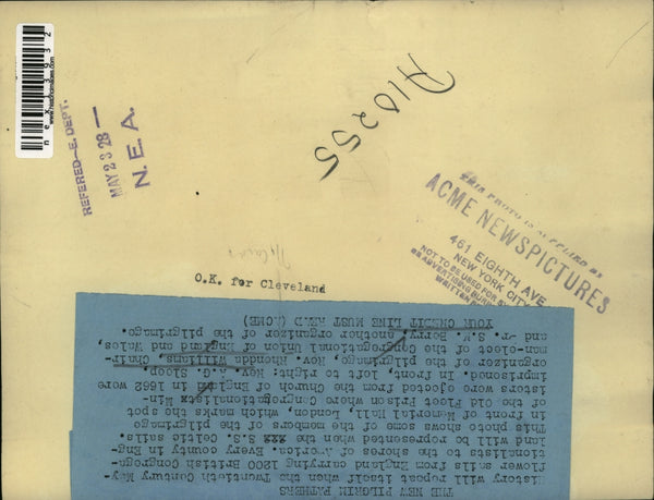 1928 Press Photo In fornt Rev. A.G. Sloop, Rhondda Williams, Dr. S.M ...