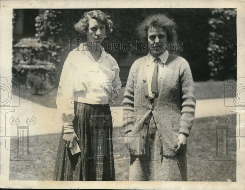 1923 Press Photo Pearl Stammers and Francis Stearns At Bryn Mawr in Philadelphia