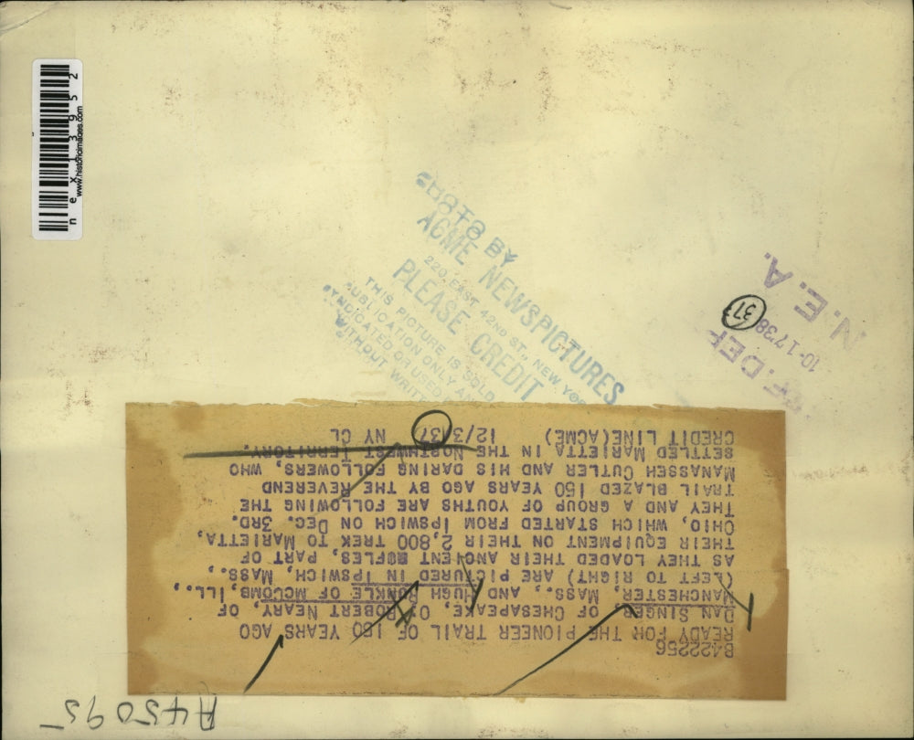 1937 Press Photo Dan Singer, Rbt Neary, Hugh Runkle in Ipswich Mass