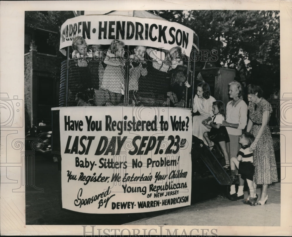 1948 Press Photo Young republicans of NJ B Merck, J Orchard, G Russell