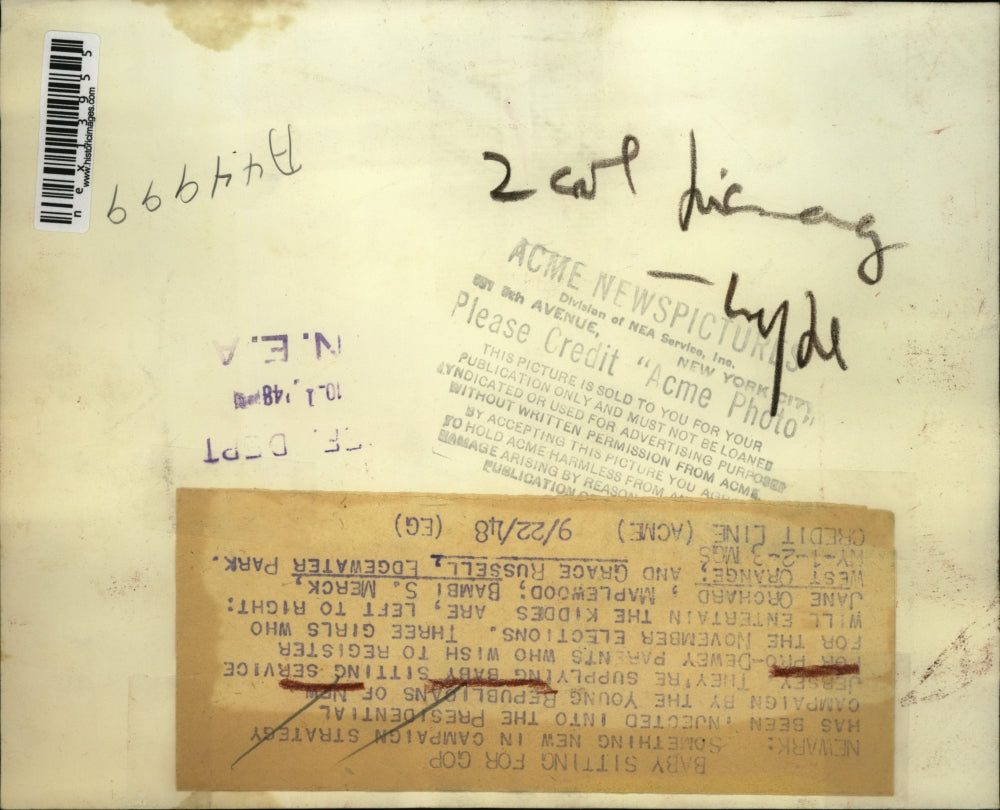 1948 Press Photo Young republicans of NJ B Merck, J Orchard, G Russell