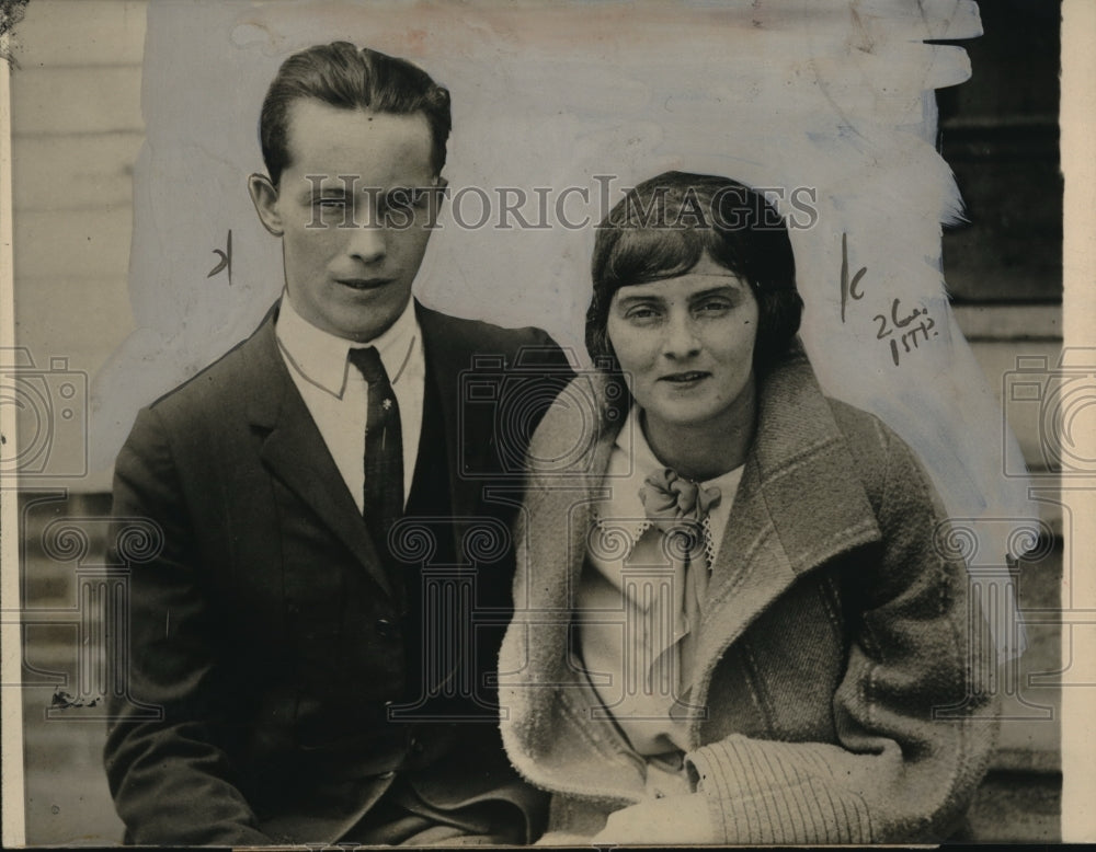 1924 Press Photo Louie Rollins and Elizabeth Ruth Dart are accused of violating