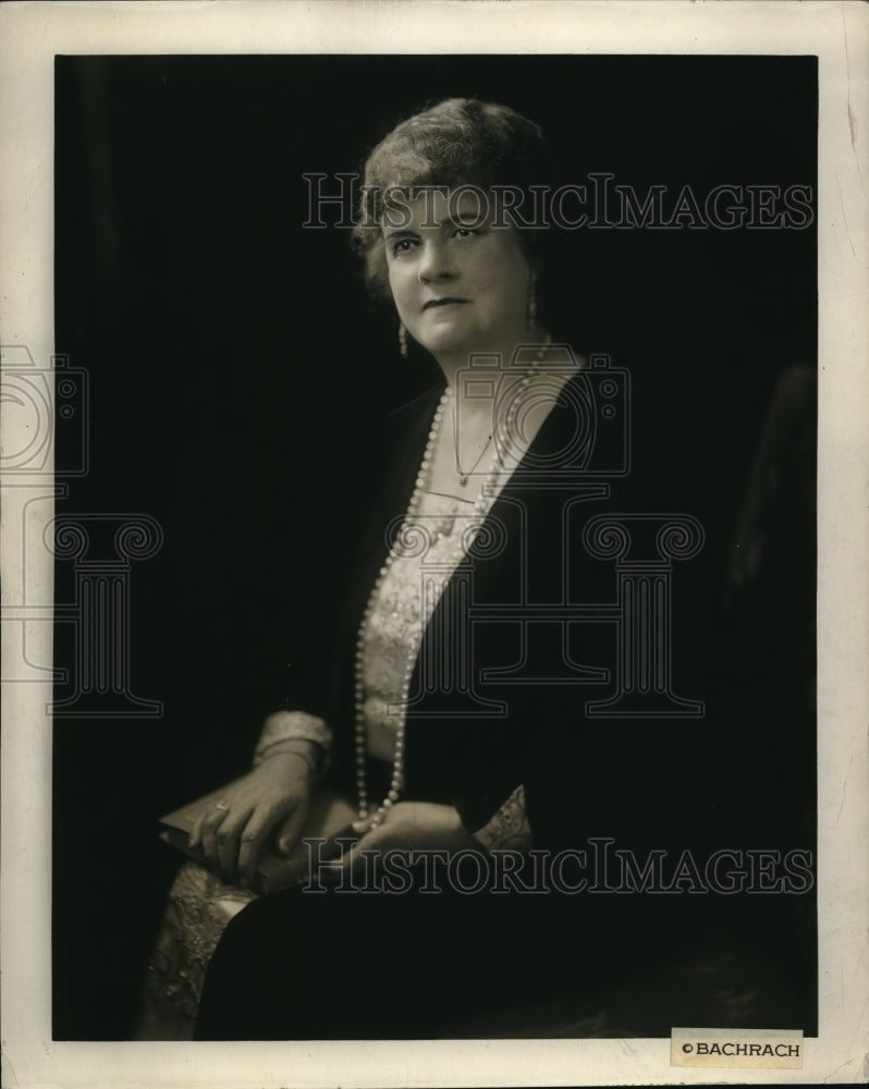 1929 Press Photo Mrs E Gann