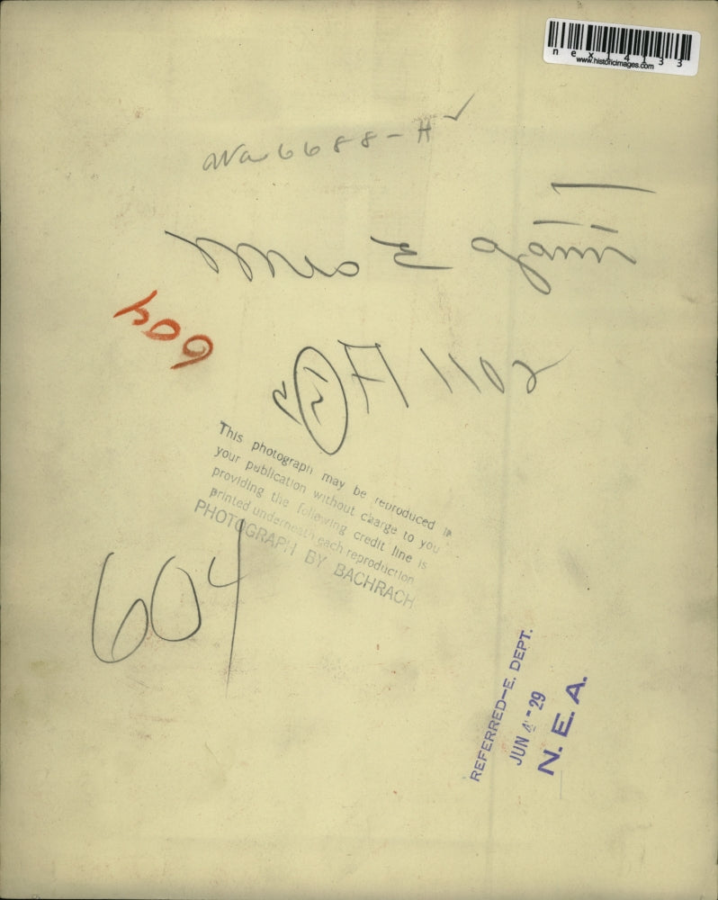 1929 Press Photo Mrs E Gann