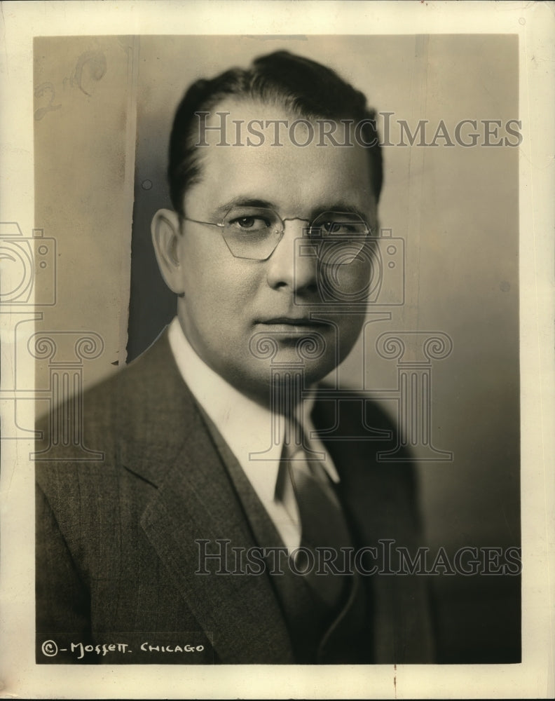 1939 Press Photo Arthur M Wirtz Chicago Exec VP of Sonja Henie tours