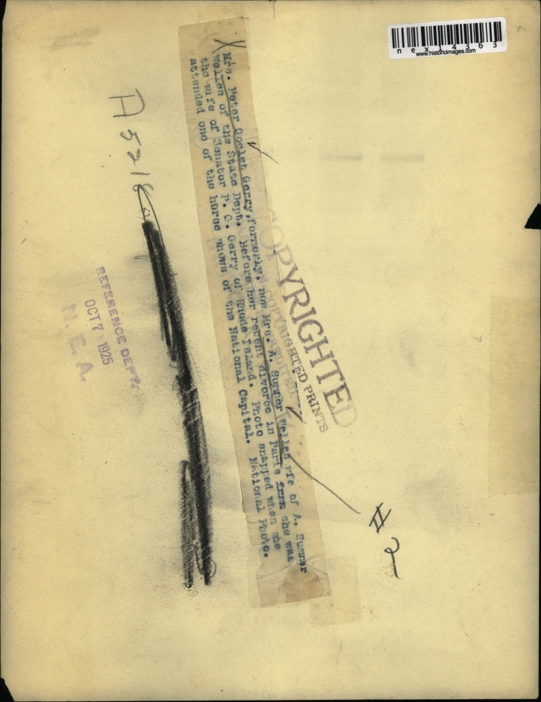 1925 Press Photo Mrs A Sumner Welles at a horse show of the National Capital