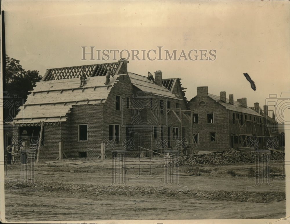 1924 Press Photo Houses/Homes Under Construction in Mariemont