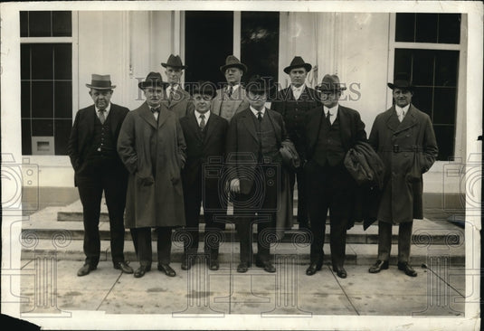 1927 Press Photo John Moore, Phil Murray Sec of Labor, J Lewis UMW