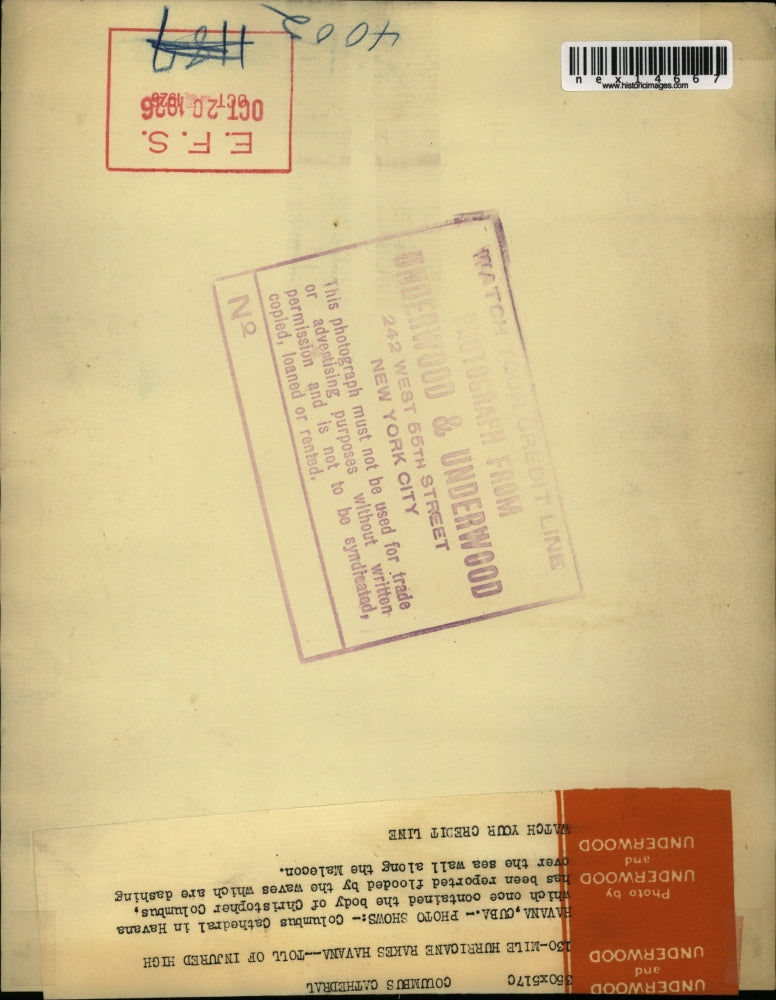 1926 Press Photo Columbus Cathedral In Havana Once Contained Body Of Chris Colum