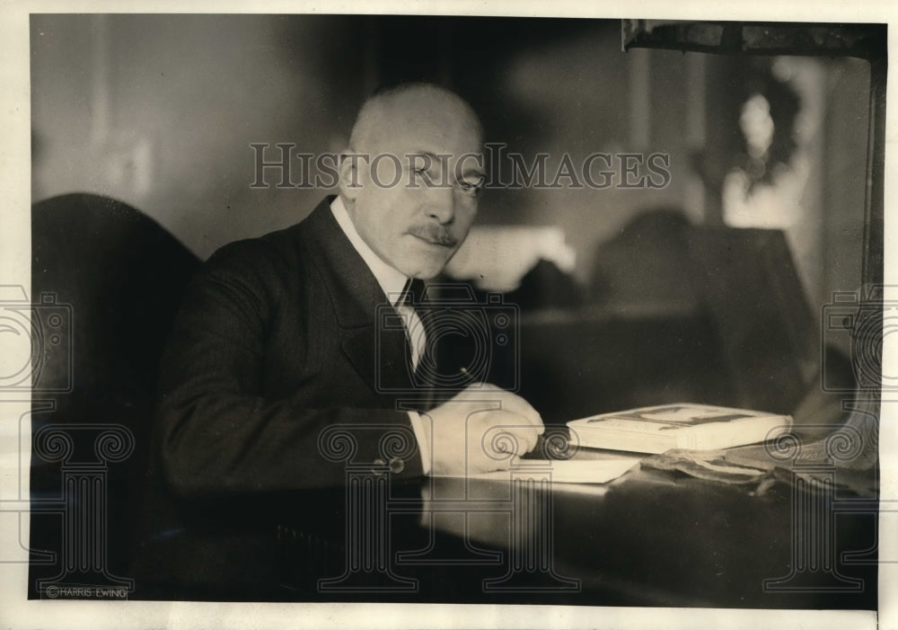 1921 Press Photo Karl Lang, Charge d'affaires of German Embassy