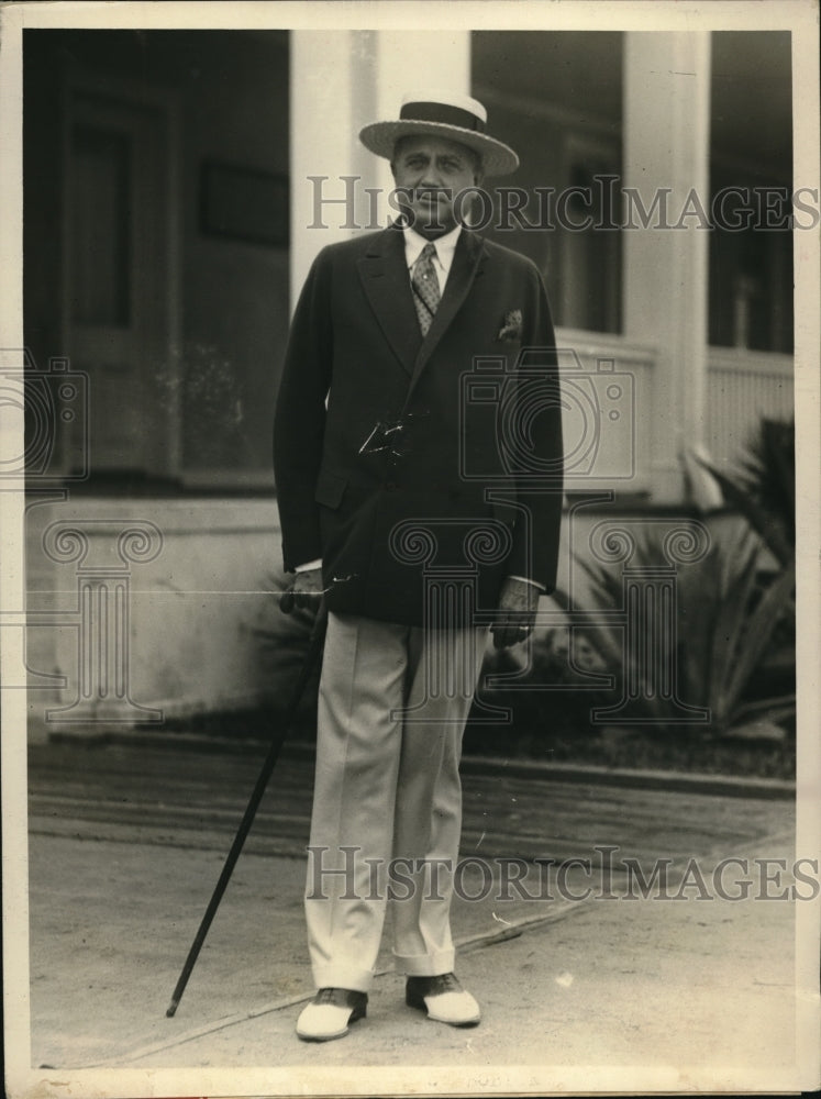 1927 Press Photo HC Rorick Of Toledo Is Stopping At The Everglades Club