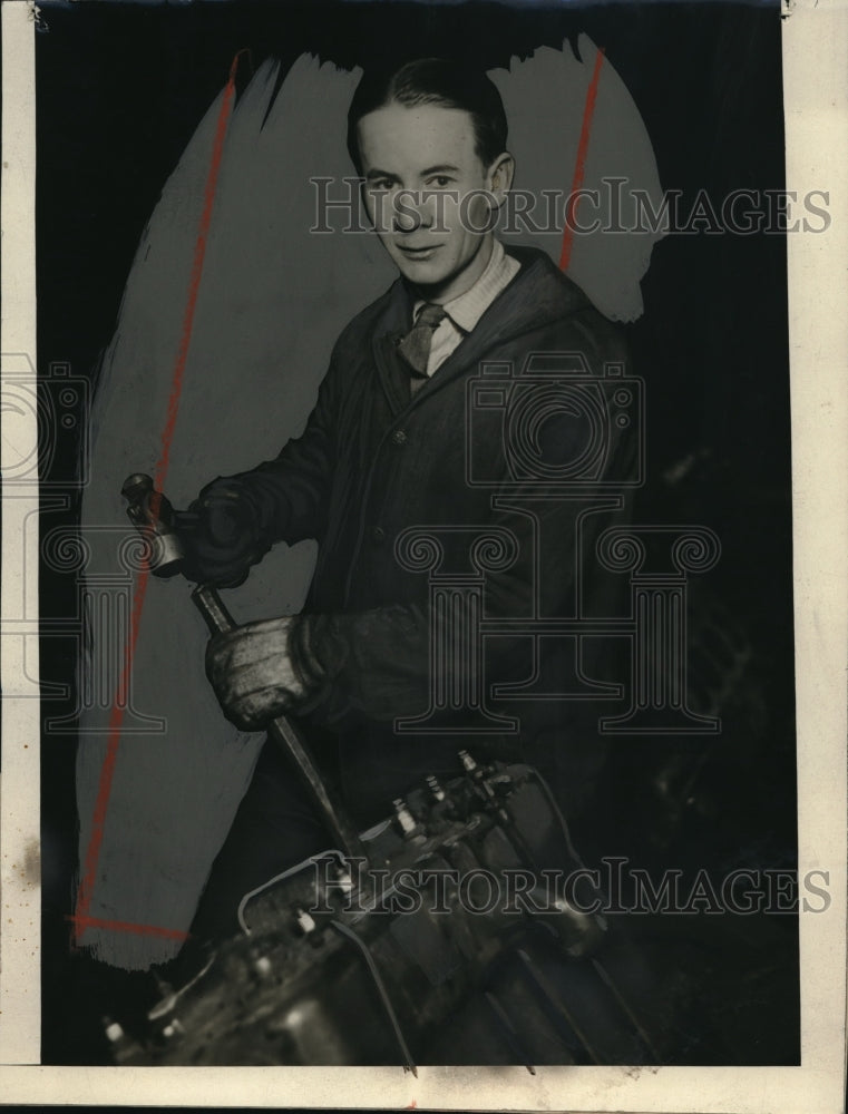 1925 Press Photo Vernon Martin son of late millionair auto mfg