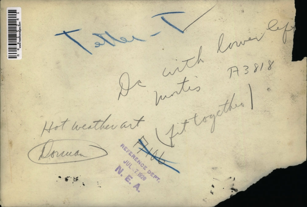 1920 Press Photo Kids Playing On Teeter-Totter Having Some Summer Fun