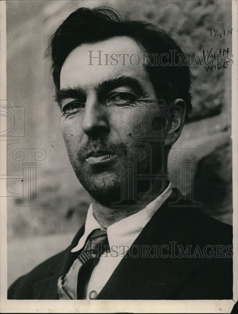 1924 Press Photo Walter Tabor Michigan Trunk Mystery