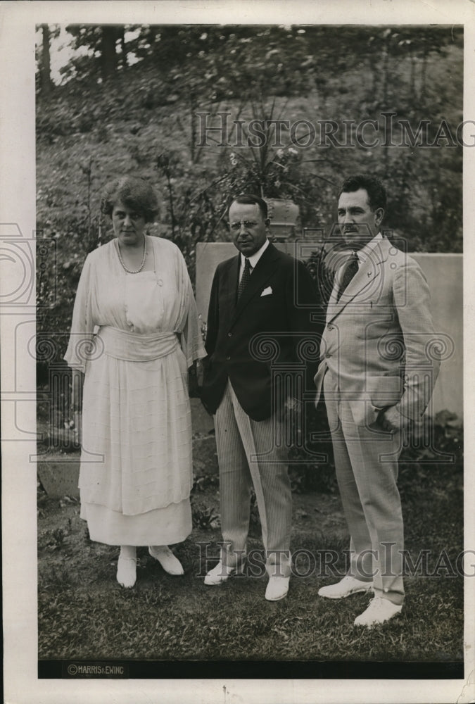 1920 Press Photo Governor James M. Cox (Center) with Former Representative and