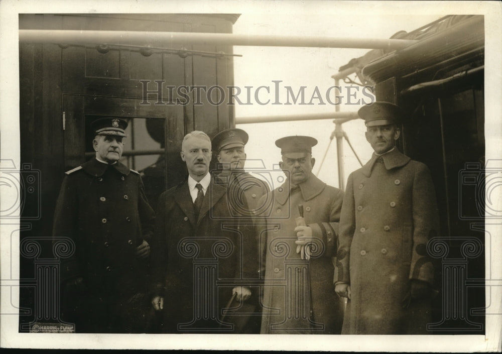 1920 Press Photo Bainbridge Colby, F.B. Bassett, E.S. Ross, A. Cronkhite