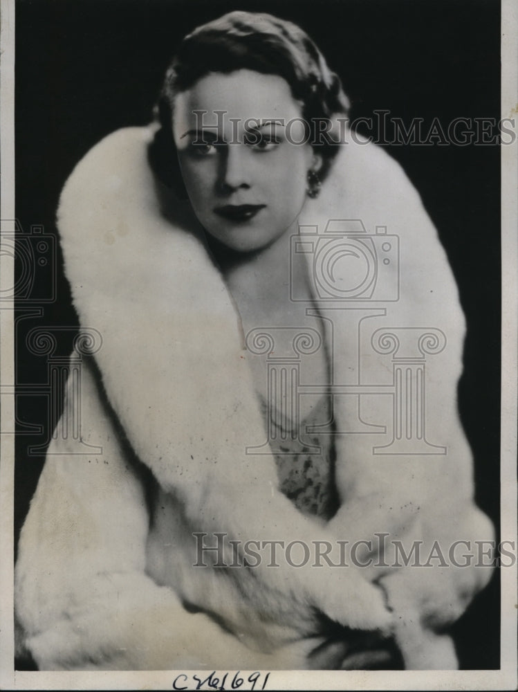 1934 Press Photo Martha Stull Northwestern Univ for Beauty contest