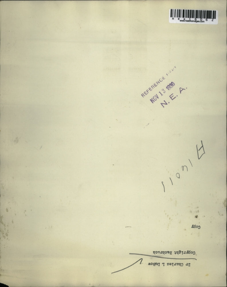 1930 Press Photo Dr. charles L DuBow - nex16062