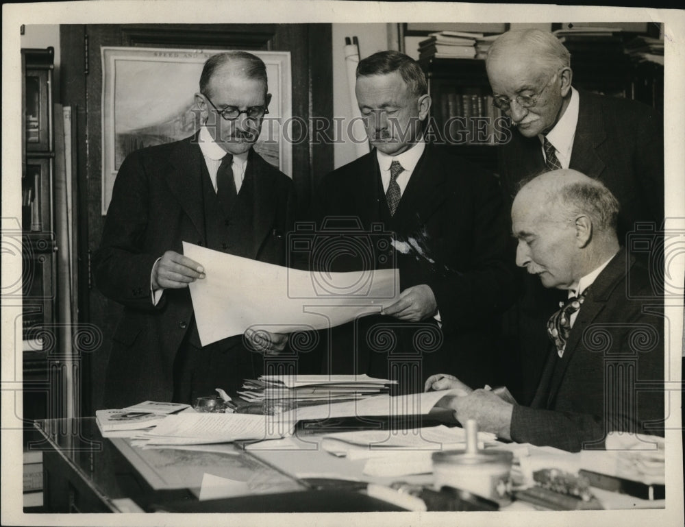 1927 Press Photo San Francisco Rbt Ridgeway,J Galloway, A Talbot,M OSahaughnessy
