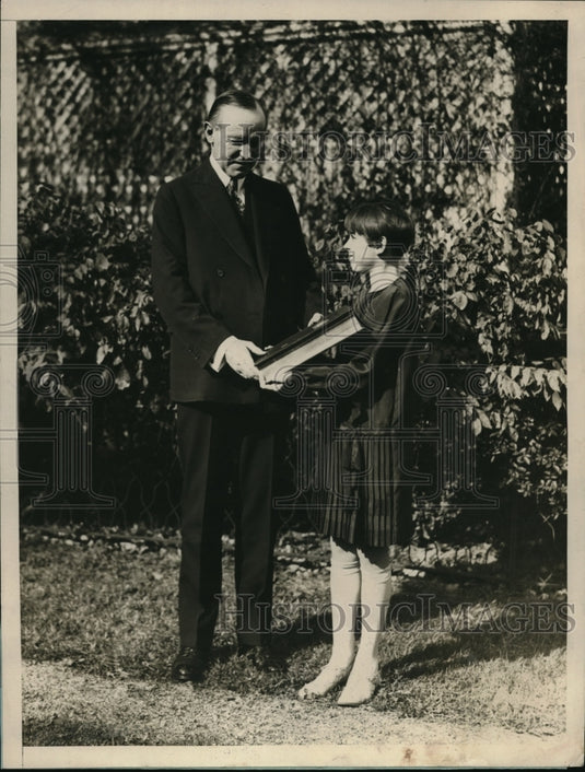 1928 Press Photo Dorothea Rush-great grand niece of Ben Rush & Pres. Coolidge