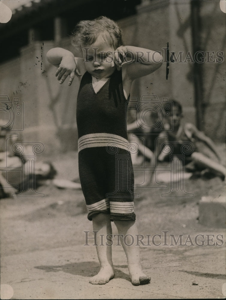 1920 Press Photo Lloyd Eller son of hurdler Bob Eller in Wash DC