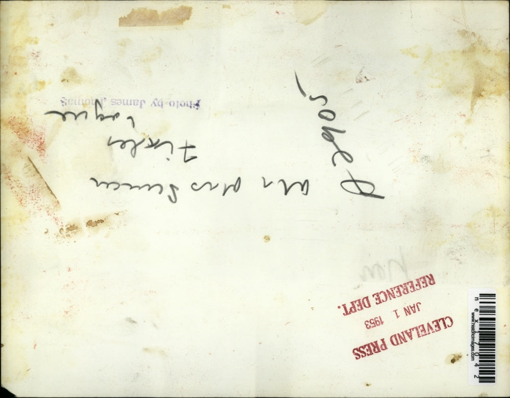 1953 Press Photo New Year's party at Cleveland Art Club