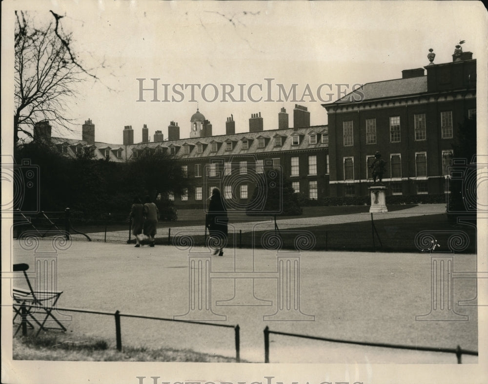 1931 Press Photo Kensington Palace in England wher Spainish King Alfonso stays