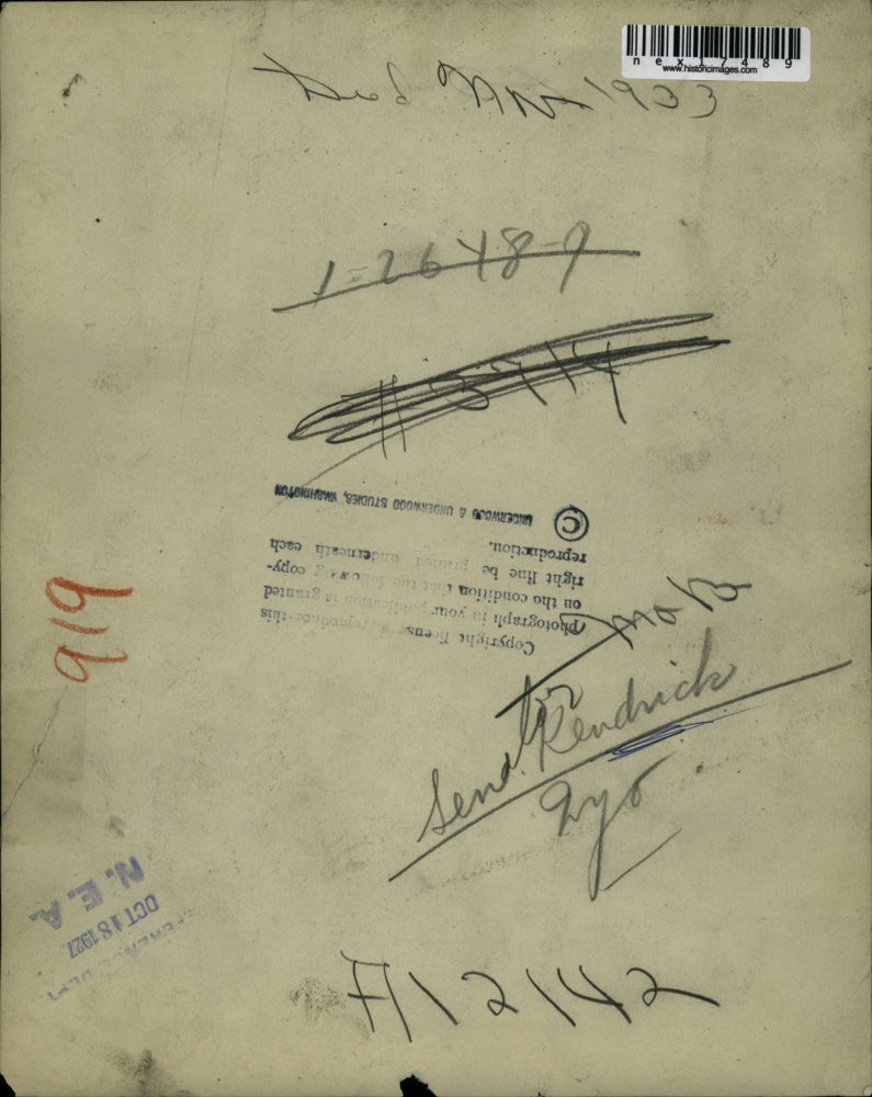 1927 Press Photo Sen Kendrick of wyoming