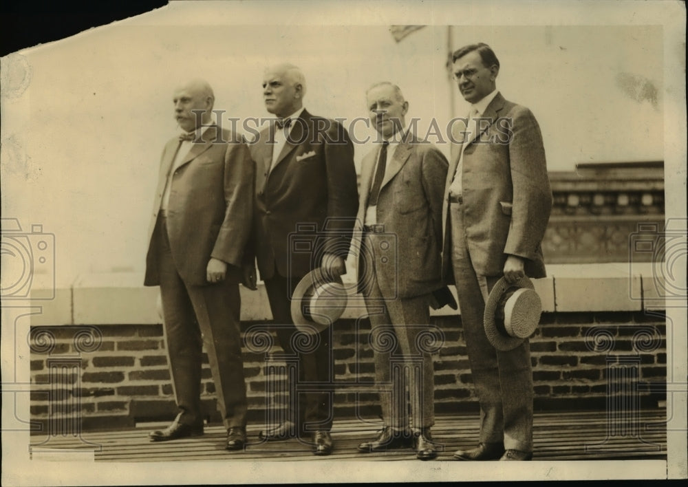 1922 Press Photo Trainmen Z.E. Sheppard, W.S. Stone, D.B. Robertson, W.N. Doolie