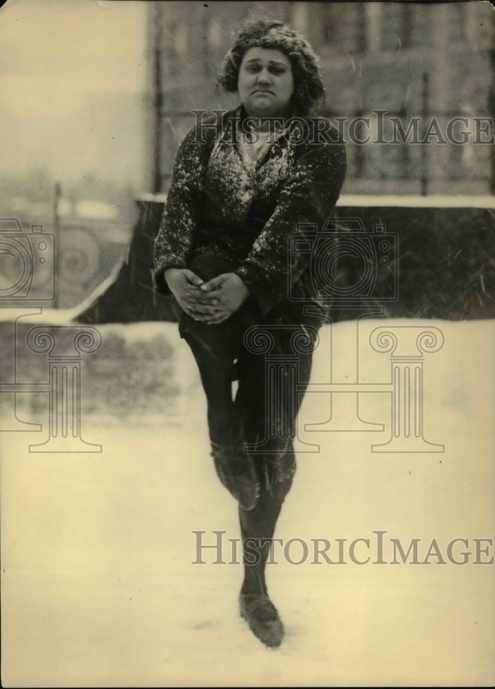 1922 Press Photo Etta Heine after loosing weight
