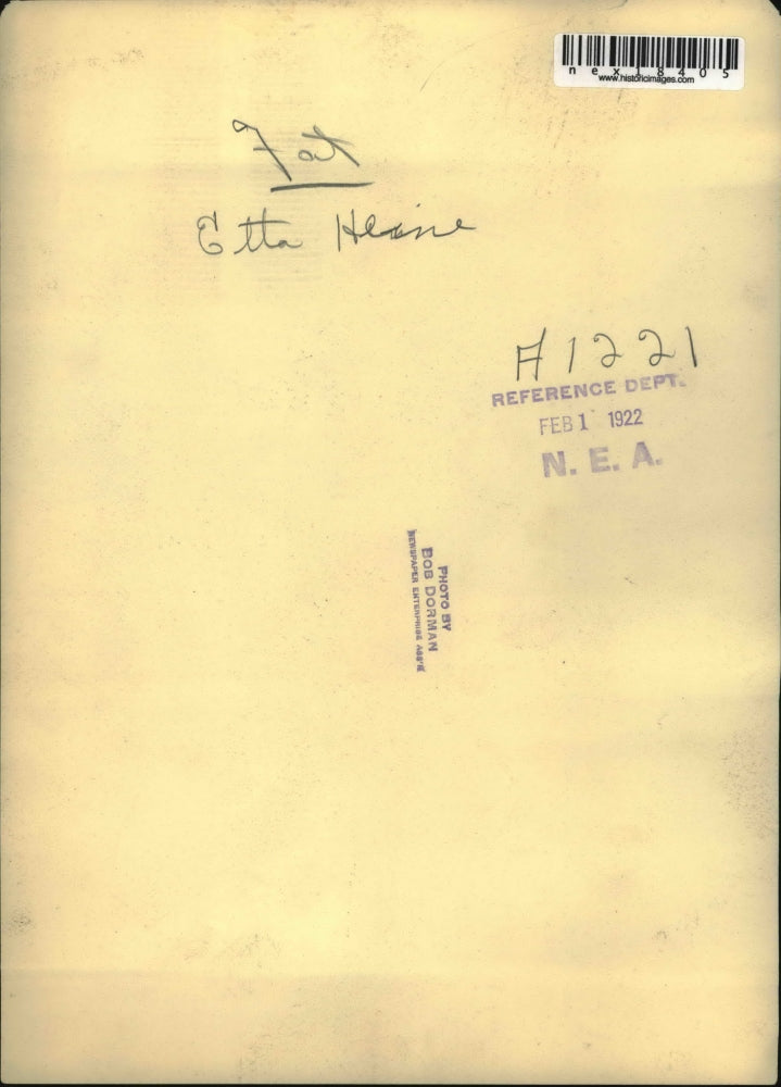 1922 Press Photo Etta Heine after loosing weight