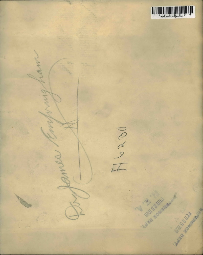 1926 Press Photo NY Reverend James Emfringham