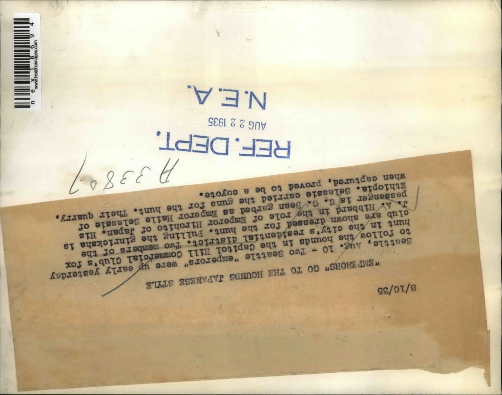 1935 Press Photo Seattle Wash Capitol Hill Commercial Club JA Hibbard,C Bean