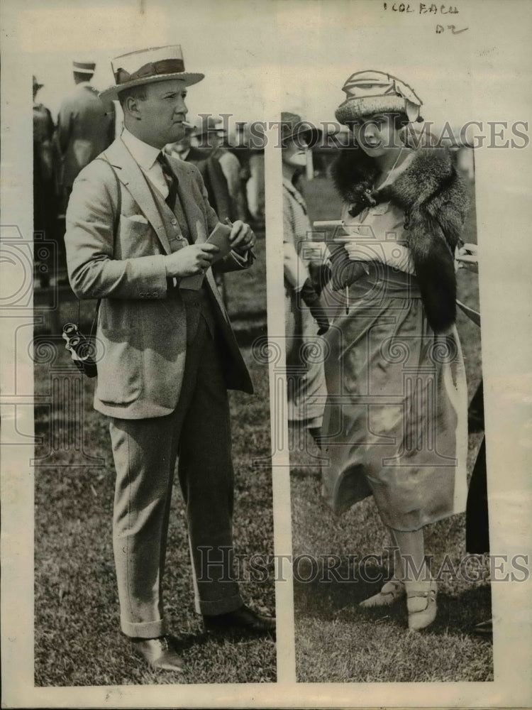 Load image into Gallery viewer, 1923 Press Photo Heiress Virginia Gamble &amp; Ex-Husband Aviator Robert Gamble
