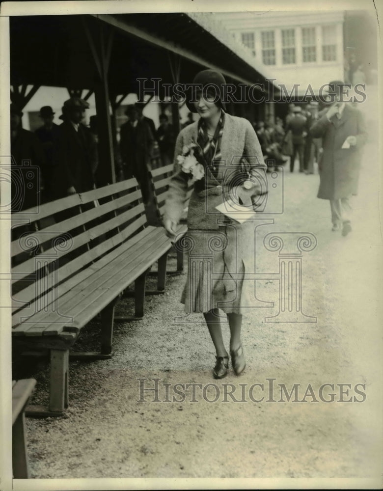 1930 Press Photo Miss Marjorie Y Kane at United hunts at Aqueduct in NY