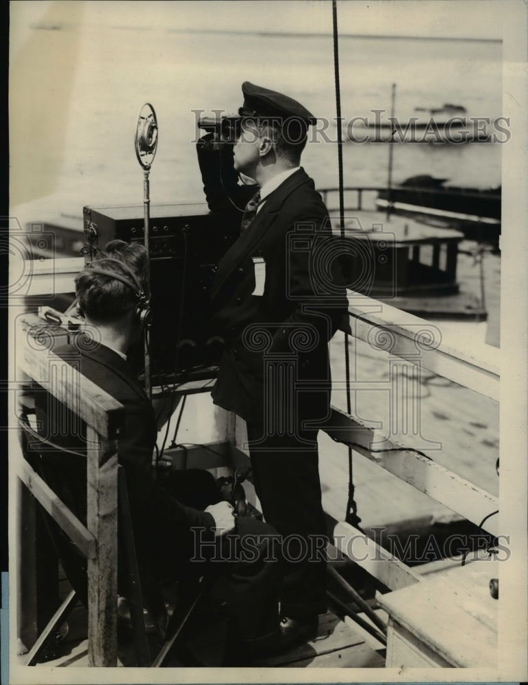 Load image into Gallery viewer, 1927 Press Photo Commodore gerald T White for NY Championship races
