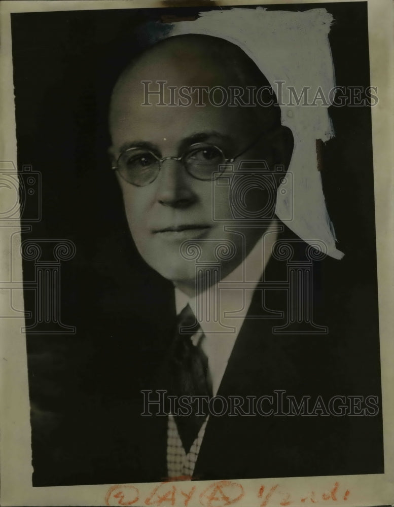 1932 Press Photo Hugh B Wick pres of Steel & Tubes Inc
