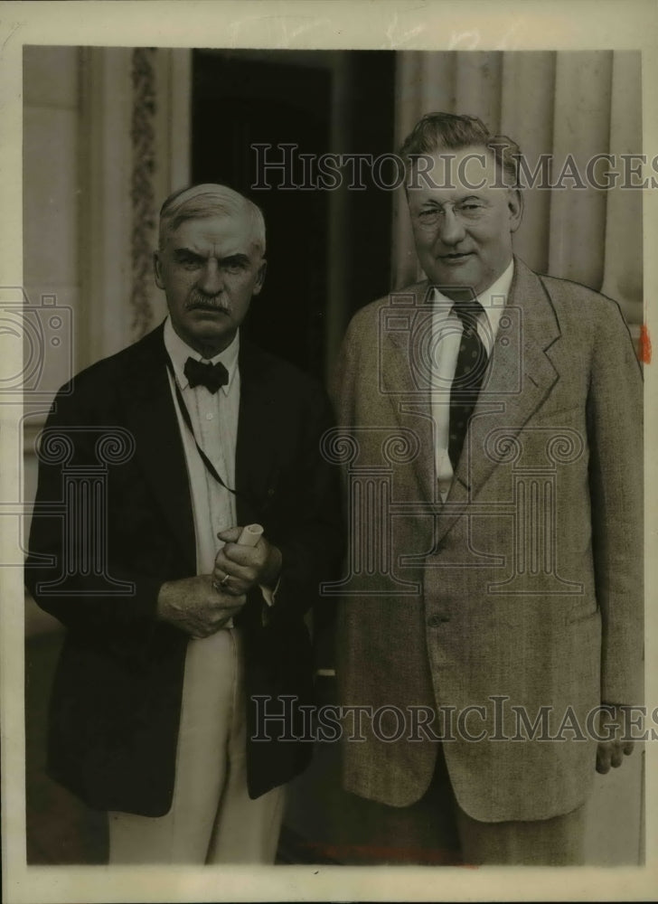 1930 Press Photo Senators Tom Walsh & Jim Watson in Wash DC